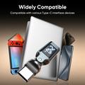 240W USB-C Male to USB-C Female Rotating Adapter with LED Display