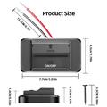 3-Port Panel Mount Charger for RV, Boat and Truck - Black