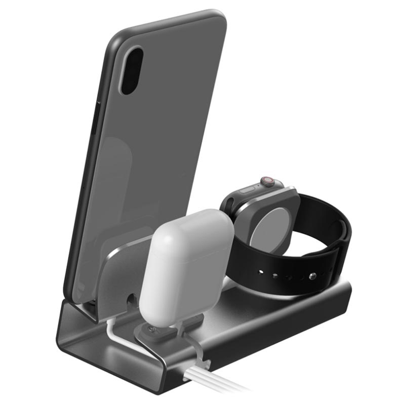 3 in 1 Aluminum Alloy Charging Station 3 in 1 Aluminum Alloy Charging Station
