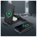 3-in-1 Foldable Wireless Charging Station HS-V8 - Black