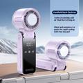 3-in-1 Mini TEC Semiconductor Cooling Fan with LED Display - Purple