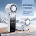 3-in-1 Mini TEC Semiconductor Cooling Fan with LED Display - White