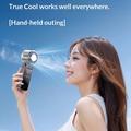 3-in-1 Mini TEC Semiconductor Cooling Fan with LED Display - White