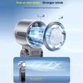 3-in-1 Mini TEC Semiconductor Cooling Fan with LED Display - White