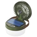 3-in-1 Solar Camping Fan Light with 3000mAh Power Bank