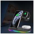 3-in-1 Wireless Charging Stand for Apple iPhone, iWatch, and Airpods