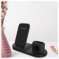3-in-1 Fast Wireless Charging Station W45 - Black