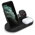 3-in-1 Wireless Charging Station W55 - iPhone, AirPods, iWatch - Black