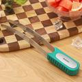 304 Stainless Steel Watermelon Cutter with Ergonomic Handle - Green