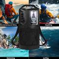 30L Waterproof Backpack with Clear Touch Pocket for Phone