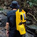 30L Waterproof Backpack with Clear Touch Pocket for Phone - Yellow