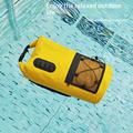30L Waterproof Backpack with Clear Touch Pocket for Phone - Yellow