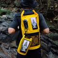 30L Waterproof Backpack with Clear Touch Pocket for Phone - Yellow