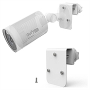 360-Degree Adjustable Gutter Mount for Outdoor Cameras - White