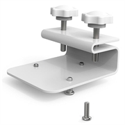 360-Degree Adjustable Gutter Mount for Outdoor Cameras - White