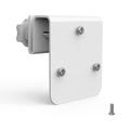 360-Degree Adjustable Gutter Mount for Outdoor Cameras - White