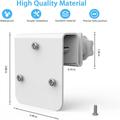 360-Degree Adjustable Gutter Mount for Outdoor Cameras - White