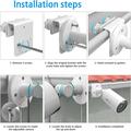 360-Degree Adjustable Gutter Mount for Outdoor Cameras - White