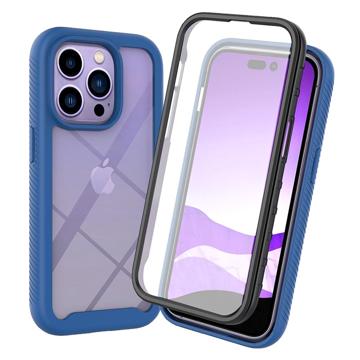 360 Protection Series iPhone 14 Pro Case - Dark Blue / Clear