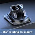 360 Rotating Car Phone Holder with Automatic Locking - Black