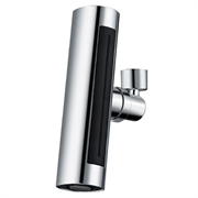 360 Swivel Kitchen Faucet Extender for 22mm Taps - 4-Mode - Silver