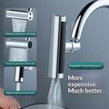 360 Swivel Kitchen Faucet Extender for 22mm Taps - 4-Mode - Silver