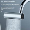 360 Swivel Kitchen Faucet Extender for 22mm Taps - 4-Mode - Silver