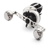 38mm Aluminum Alloy Fishing Reel Power Knob for DAIWA, SHIMANO - Black / Silver