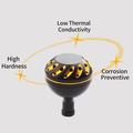 38mm Aluminum Alloy Fishing Reel Power Knob for DAIWA, SHIMANO - Black / Gold