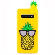 Samsung Galaxy S10 3D Cartoon TPU Case - Pineapple