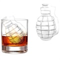 Silicone 3D Grenade Shape Ice Cube Tray - Green