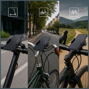3MK BikeGrip Universal Bicycle Phone Holder - 4.7-7" - Black