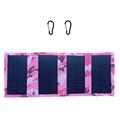 4-Fold Portable Solar Panel Charger 20W for Camping - Pink Camouflage