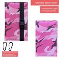 4-Fold Portable Solar Panel Charger 20W for Camping - Pink Camouflage