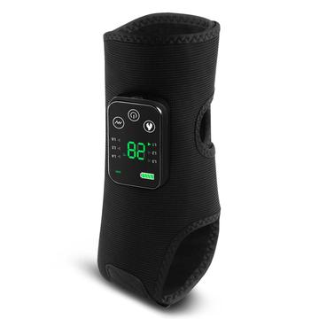 4-Motor Heated Vibration Foot Massager - 6 Massage Modes, 5 Heat Levels - 4000mAh - Black