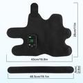 4-Motor Heated Vibration Foot Massager - 6 Massage Modes, 5 Heat Levels - 4000mAh - Black