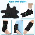 4-Motor Heated Vibration Foot Massager - 6 Massage Modes, 5 Heat Levels - 4000mAh - Black