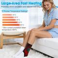 4-Motor Heated Vibration Foot Massager - 6 Massage Modes, 5 Heat Levels - 4000mAh - Black