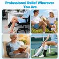 4-Motor Heated Vibration Foot Massager - 6 Massage Modes, 5 Heat Levels - 4000mAh - Black