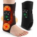 4-Motor Heated Vibration Foot Massager - 6 Massage Modes, 5 Heat Levels - 4000mAh - Black
