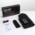 4-Motor Heated Vibration Foot Massager - 6 Massage Modes, 5 Heat Levels - 4000mAh - Black