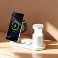 4-in-1 25W Qi2.2 Magnetic Wireless Charging Station with Night Light - White