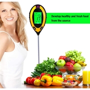 4-in-1 pH and Moisture Meter with LCD Display