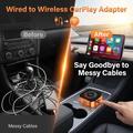 4223M 4-in-1 Wireless CarPlay & Android Auto Adapter - AirPlay/Miracast - Orange