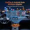 4223M 4-in-1 Wireless CarPlay & Android Auto Adapter - AirPlay/Miracast - Orange