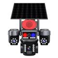 4G Solar Powered 3-Lens PTZ Security Camera with Smart Alarm System