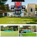 4G Solar Powered 3-Lens PTZ Security Camera with Smart Alarm System