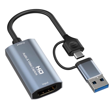 Video Capture Card with Mic In and Line Out - USB 2.0, HDMI