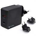 4smarts VoltPlug Fast USB Travel Charger Set - USB PD & QC3.0 - 48W - Black