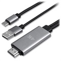 4smarts USB-C / HDMI 4K UHD Cable Adapter - 1.8m (Open-Box Satisfactory) - Black